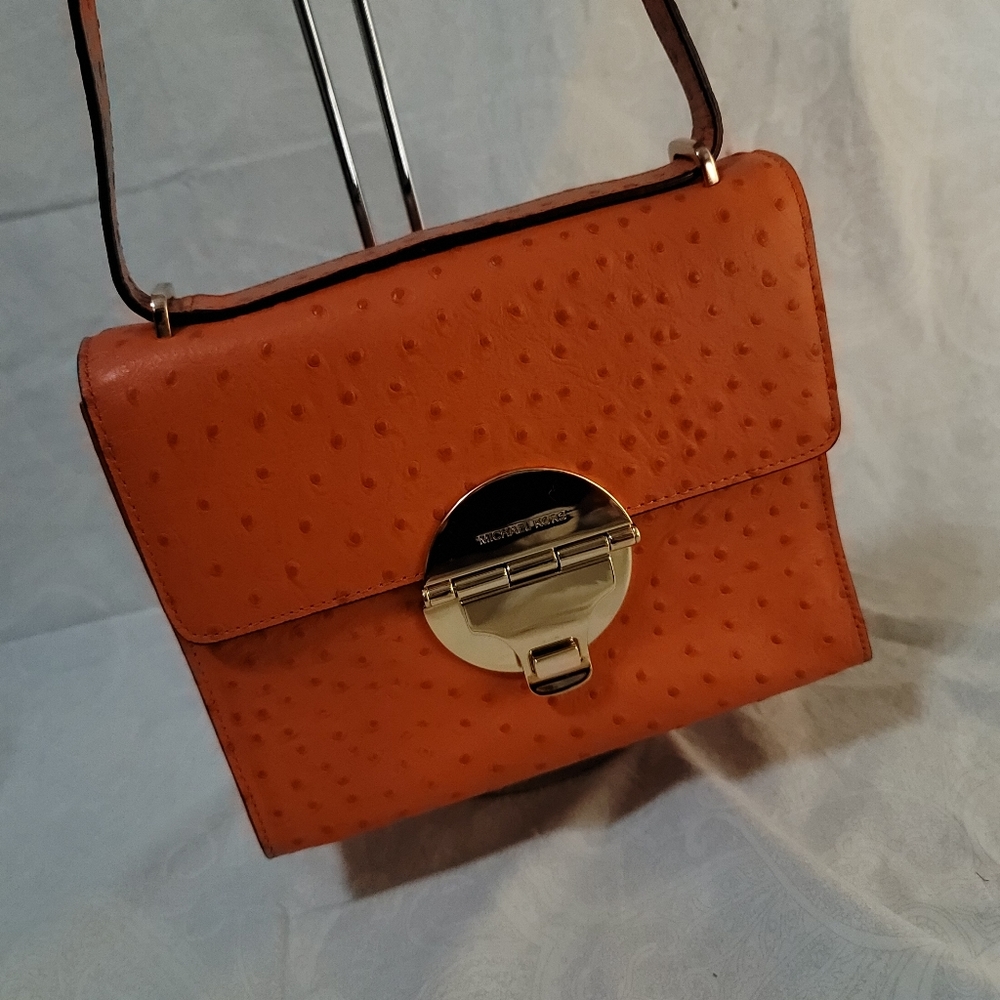 NWOT Michael Kors Ostrich Leather Shoulder bag